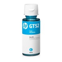 HP GT52 - azurová lahvička s inkoustem - Originál