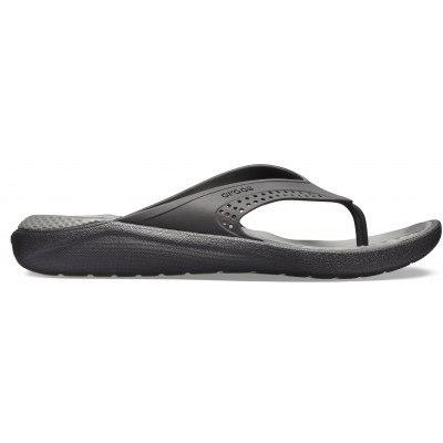 Crocs LiteRide Flip - Black/Slate Grey, M4/W6 (36-37)