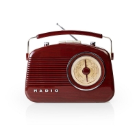 Retro AM/FM rádio Nedis RDFM5000BN - hnědé