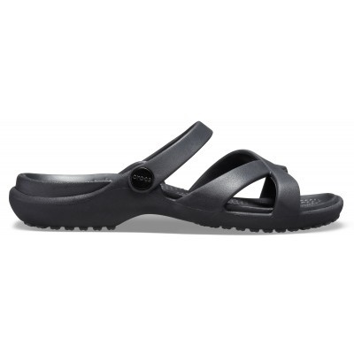 Crocs Meleen CrossBand Sandal - Black, W6 (36-37)