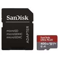 SanDisk Ultra microSDXC 400GB 100 MB/s A1 Class 10 UHS-I, Android, Adaptér