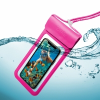 Voděodolné pouzdro Celly Splash Bag 2019 pro 6,5" telefony - růžová