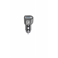 Autonabíječka CellularLine Qualcomm® Quick Charge 3.0, 18W, s USB výstupem, černá