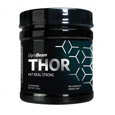 Předtréninkový stimulant GymBeam Thor, 210 g - jahoda / kiwi