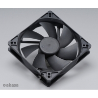 ventilátor Akasa - 12 cm  - černý - tichý S