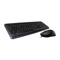 C-TECH klávesnice s myší KBM-102, drátový combo set, USB, CZ/SK
