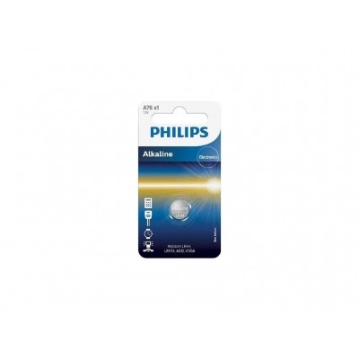 Philips A76 (AG13/LR44/V13GA) 1KS A76/01B 1,5V alkalická knoflíková baterie knoflíková baterie lithiová 1,5V Philips bli
