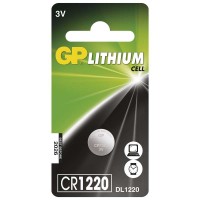 Knoflíkové baterie GP Lithium CR1220 3V, 1 kus