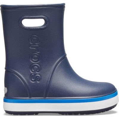 Crocs Crocband Rain Boot Kids - Navy/Bright Cobalt, C13 (30-31)