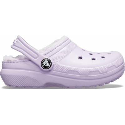 Crocs Classic Lined Clog Kids - Lavender, C10 (27-28)