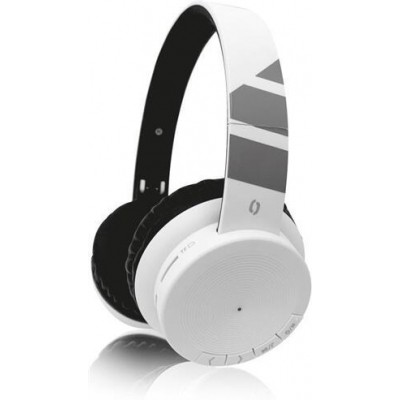 Bluetooth sluchátka ALIGATOR AH02, FM, SD karta - bílá