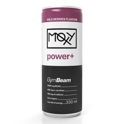 GymBeam Moxy Power+ Energy Drink, 330 ml - lesní plody