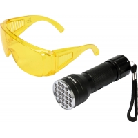 Sada detekční UV svítilny s ochrannými brýlemi VOREL TO-82756
