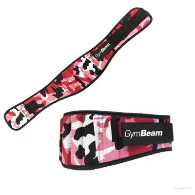 Dámský fitness opasek GymBeam Pink Camo - vel. S
