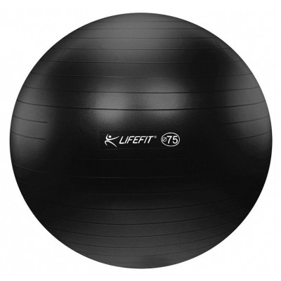 Gymnastický míč LIFEFIT ANTI-BURST průměr 75 cm - černá
