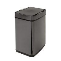 Bezdotykový odpadkový koš iQtech Luxe Quadrat 50 l, Lux hranatý, černý