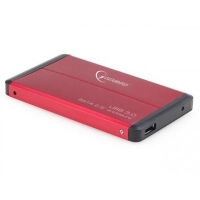 GEMBIRD externí box pro 2,5" disk, USB3.0, red
