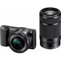 Sony A5100Y, 16-50 + 55-210mm, 24,3Mpix, černý