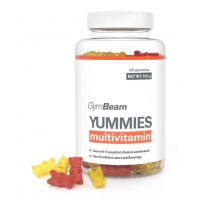 Multivitamíny GymBeam Yummies, 60 kapslí, orange lemon cherry