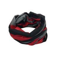 Sportovní šátek s flísem SULOV, černo-červený