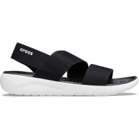 Crocs LiteRide Stretch Sandal Women - Black/White, W6 (36-37)