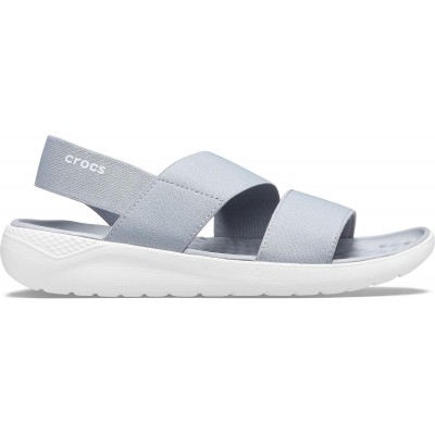 Crocs LiteRide Stretch Sandal Women - Light Grey/White, W6 (36-37)