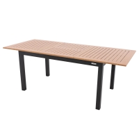 Zahradní stůl Doppler EXPERT wood, rozkládací, 150/210 x 90 cm - Antracit