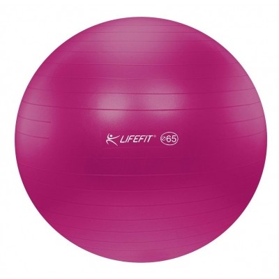 Gymnastický míč LIFEFIT ANTI-BURST průměr 65 cm - fialová