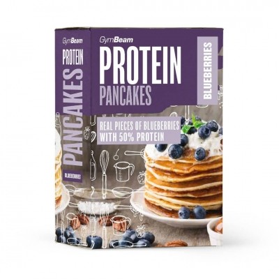 Proteinové palačinky GymBeam Protein Pancake Mix, 500 g - borůvky
