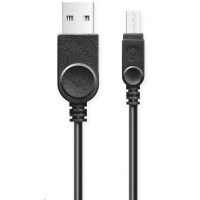 Datový kabel USB ALIGATOR s prodlouženým microUSB konektorem, originální, bulk