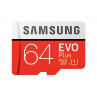 Micro SDXC 64GB Samsung EVO Plus + SD adaptér