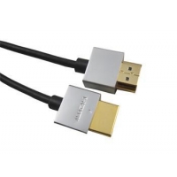 PremiumCord Slim Kabel HDMI+Ethernet, zlac., 1m