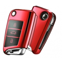 Silikonový obal pro klíč VW POLO 2016 - červený