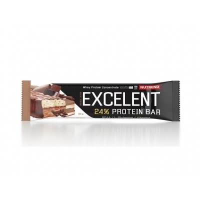 Nutrend Excelent Protein Bar 85 g - čokoláda s nugátem a brusinkami