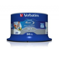 VERBATIM BD-R SL (6x, 25GB),printable, 50 cake
