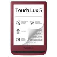 PocketBook 628 Touch Lux 5 Ruby Red, červený