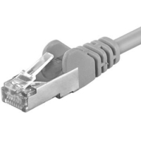 Premiumcord Patch kabel CAT6a S-FTP, RJ45-RJ45, AWG 26/7 15m, šedá