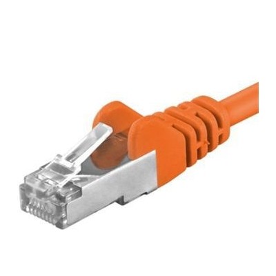 Premiumcord Patch kabel CAT6a S-FTP, RJ45-RJ45, AWG 26/7 1,5m, oranžová