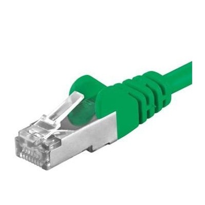 Premiumcord Patch kabel CAT6a S-FTP, RJ45-RJ45, AWG 26/7 0,25m zelená