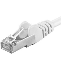 Premiumcord Patch kabel CAT6a S-FTP, RJ45-RJ45, AWG 26/7 7m, bílá