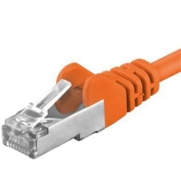 Premiumcord Patch kabel CAT6a S-FTP, RJ45-RJ45, AWG 26/7 5m, oranžová