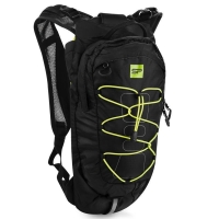 Spokey DEW Sportovní, cyklistický a běžecký batoh 15 l, černo-žlutý