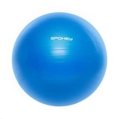 Spokey FITBALL III Gymnastický míč 75 cm včetně pumpičky, modrý - modrá