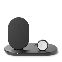 BELKIN Qi 3v1 nabíjecí stojan, černý (iPhone, Apple Watch, AirPods)
