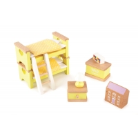 Tidlo Dřevěný nábytek dětský pokoj žlutý