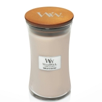 Vonná svíčka WoodWick, 609,5 g - Sea Salt & Vanilla 