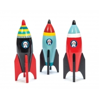 Le Toy Van barevná raketa 1ks černá - černá