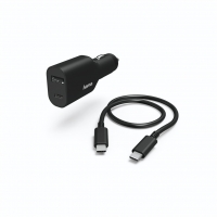 Hama USB-C napájecí zdroj do vozidla pro notebooky, Power Delivery, 5-20V/70W