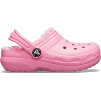 Crocs Classic Lined Clog Kids - Pink Lemonade, C10 (27-28)