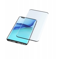 Ochranné zaoblené tvrzené sklo pro celý displej Cellularline Glass pro Huawei Mate 40 Pro, černé